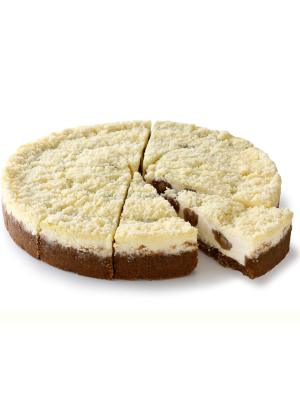 Apple crumble cheesecake
